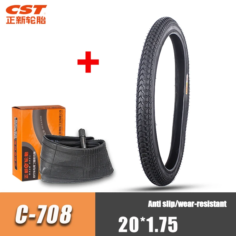 CST 20inch 20*1.75 Mountain Bicycle tire 47-406 C708 Small Wheel diameter BMX Folding Bicycle Tyres