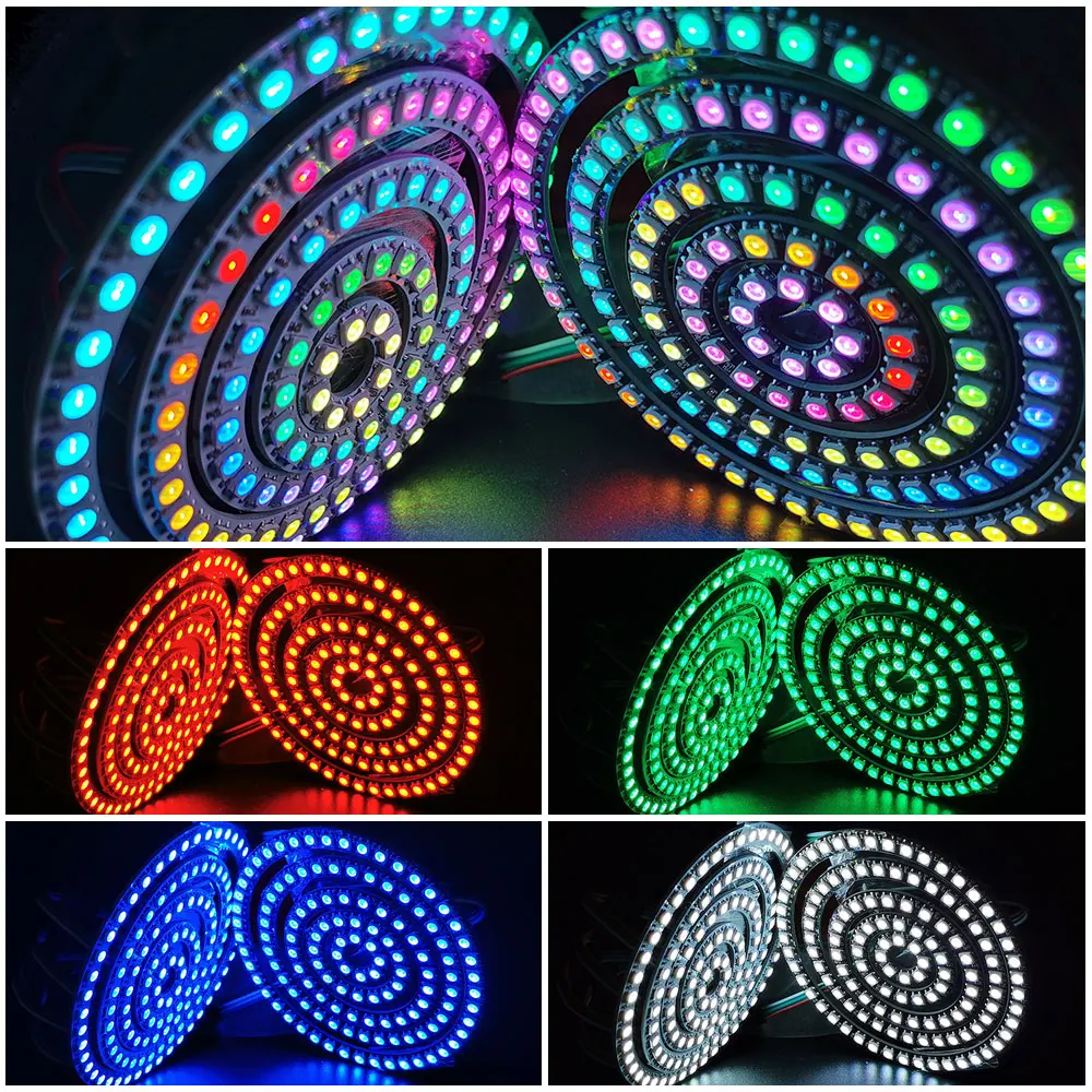 Enhanced LED Ring Light - Individually Addressable RGBIC Circle Strip