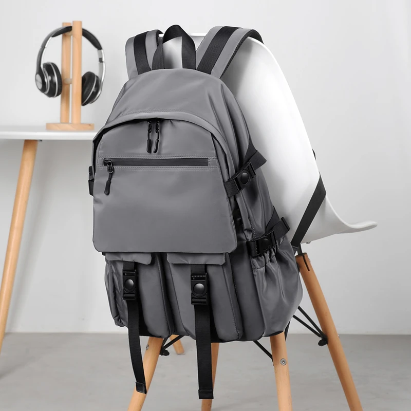 Toposhine Business Casual Men's Backpack Oxford Waterproof Outdoor Teens Sports Bag Simple Business Travel Package Leisure Bags