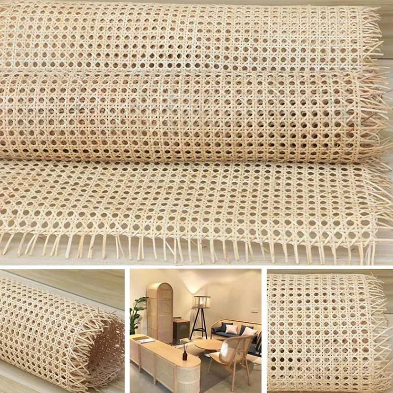45x350cm Wide Rattan Woven Tape Woven Open Grid Cane For Furniture Cabinet Chair Ceiling plastics rattan webbing