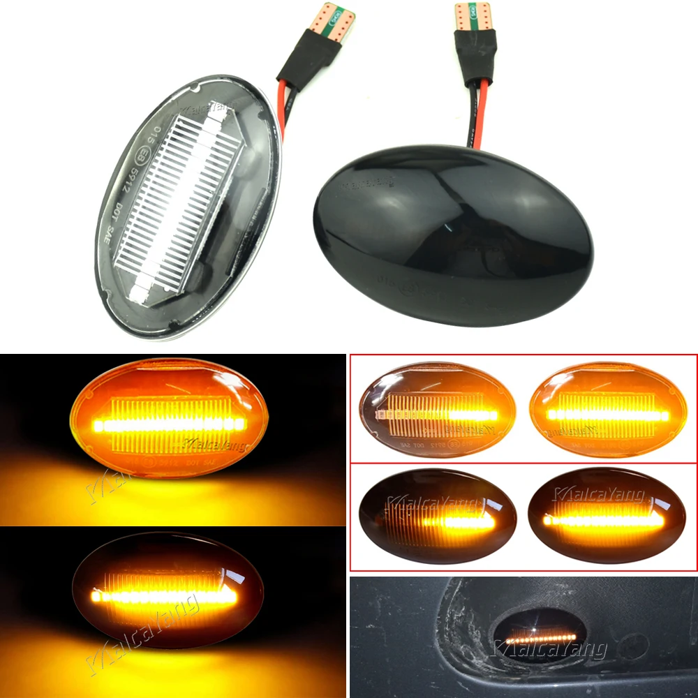 For Ford Fiesta MK4 1995-2001 KA 1996-2008 Transit 1995 1996 1997 1998-2000  Side Marker Light Flowing LED Turn Signal Blinker - AliExpress