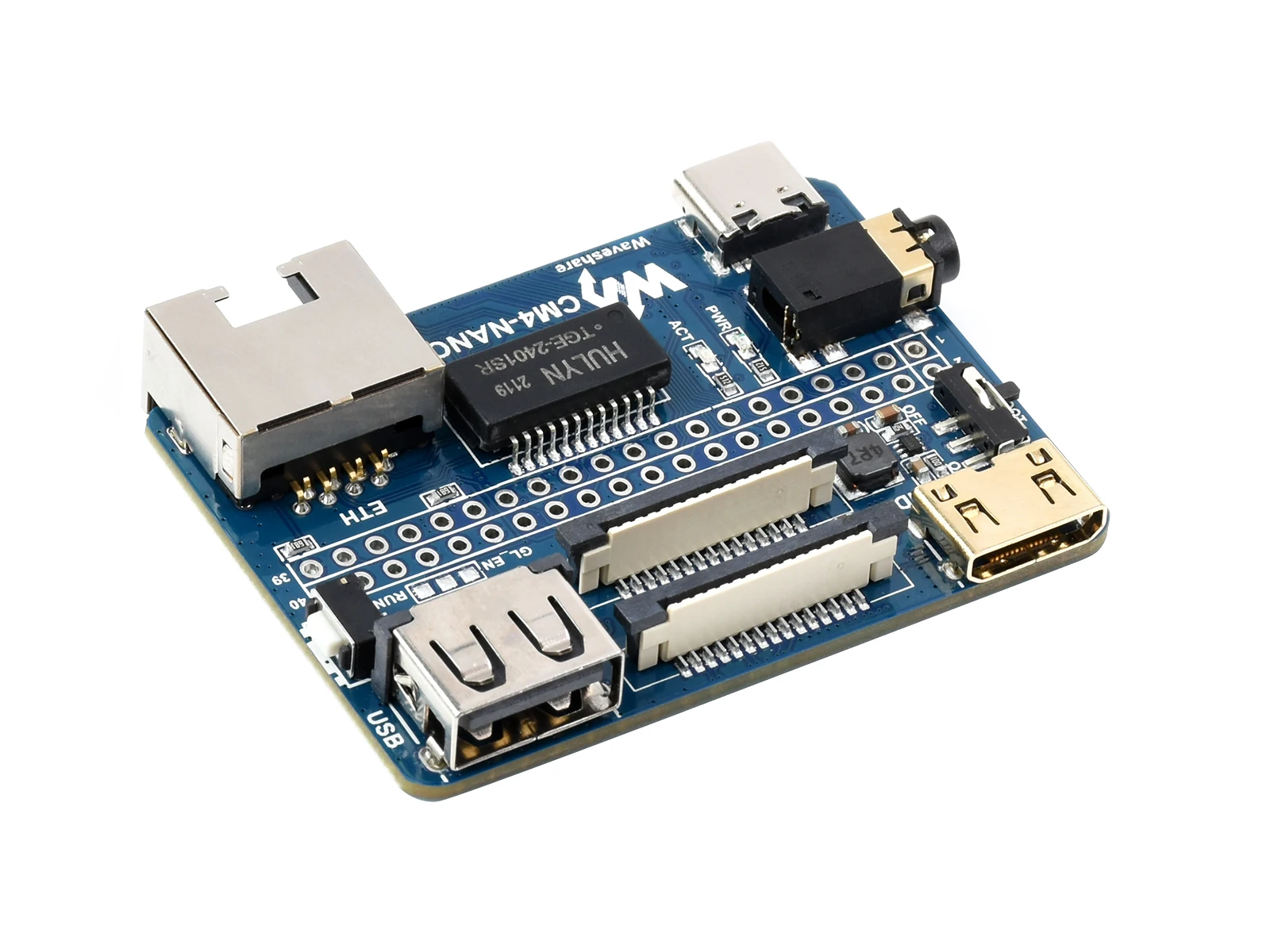 Placa de Base Nano b para Módulo de Cálculo Raspberry pi Mesmo Tamanho Que o Cm4 Adequado para Avaliar o Rpi Cm4 Cm4-nano-b - Imagem 5
