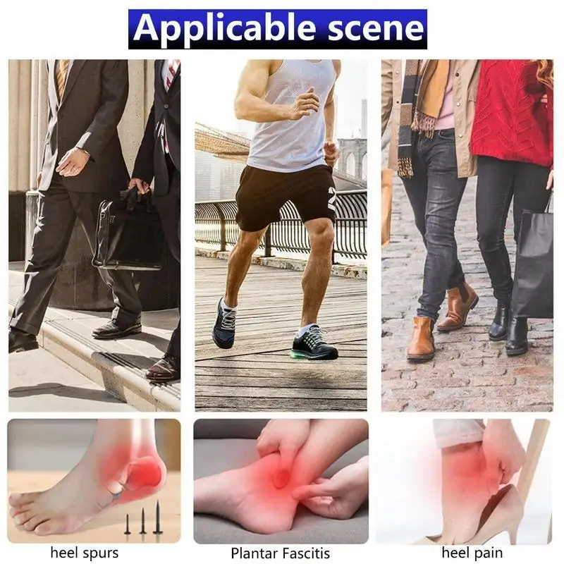 2 Stück unsichtbare Silikon-Fersenschutzhülle, Fersenschutz zur Linderung von Plantarfasziitis, Fersenschmerzen, reduzieren den Druck auf der Ferse – Detail 7