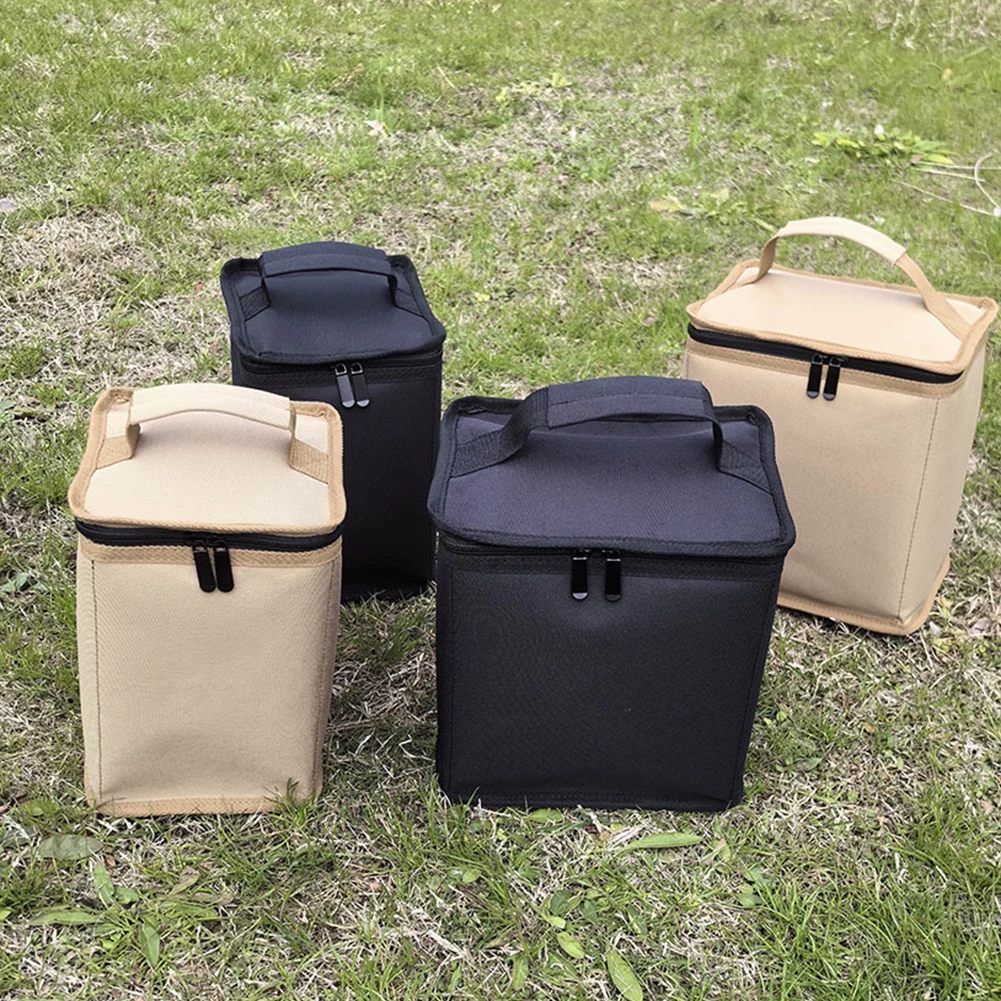 Fuel ​Cylinder Storage Bag 600D Oxford Cloth Butane Fuel Canister Cover Anti-Collision Camping Storage Bag for Outdoor Camping