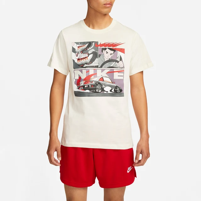 Nike officiel 2024 nouveaux hommes imprimé mode respirant col rond manches courtes FD1336-110 1