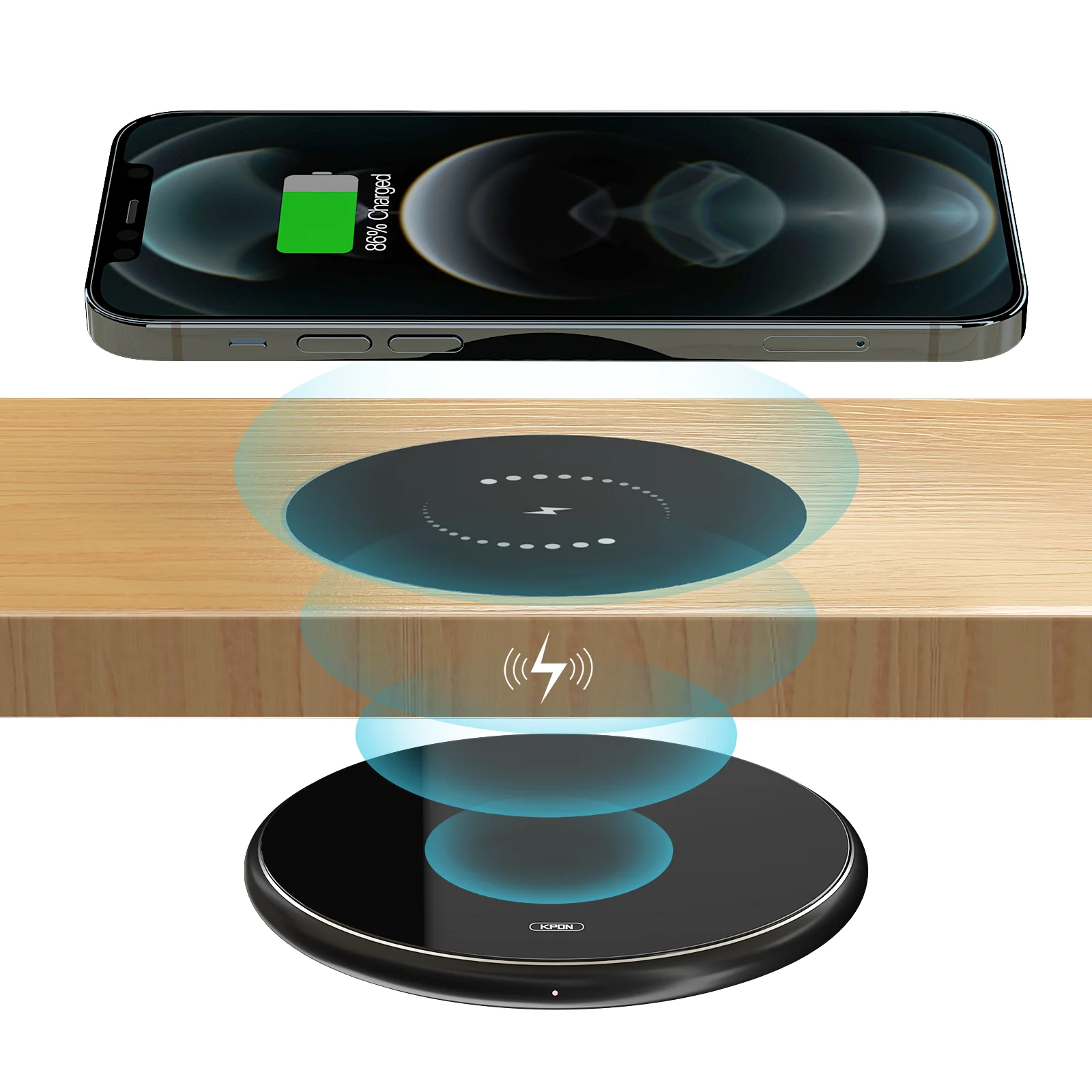 Kpon Invisible Wireless Charger Hidden Long Distance Wireless Phone