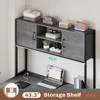 L Shaped Gaming Desk, Reversible Computer Desk with Fabric Drawers and Power Outlet, Gaming Desk with Led Lights 5