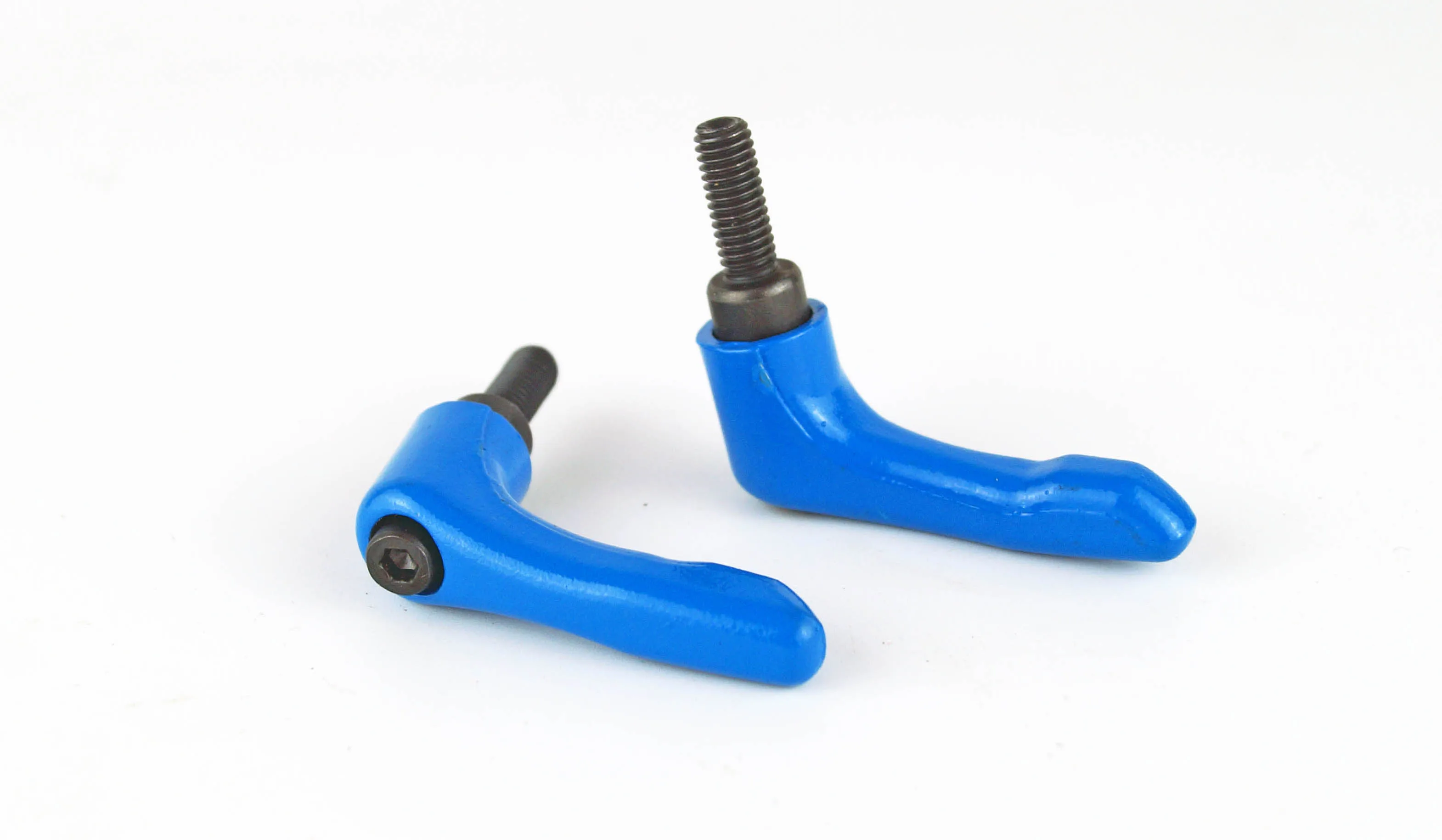 M5 M6 Solid Adjustable handle clamping lever arms tension levers blue color