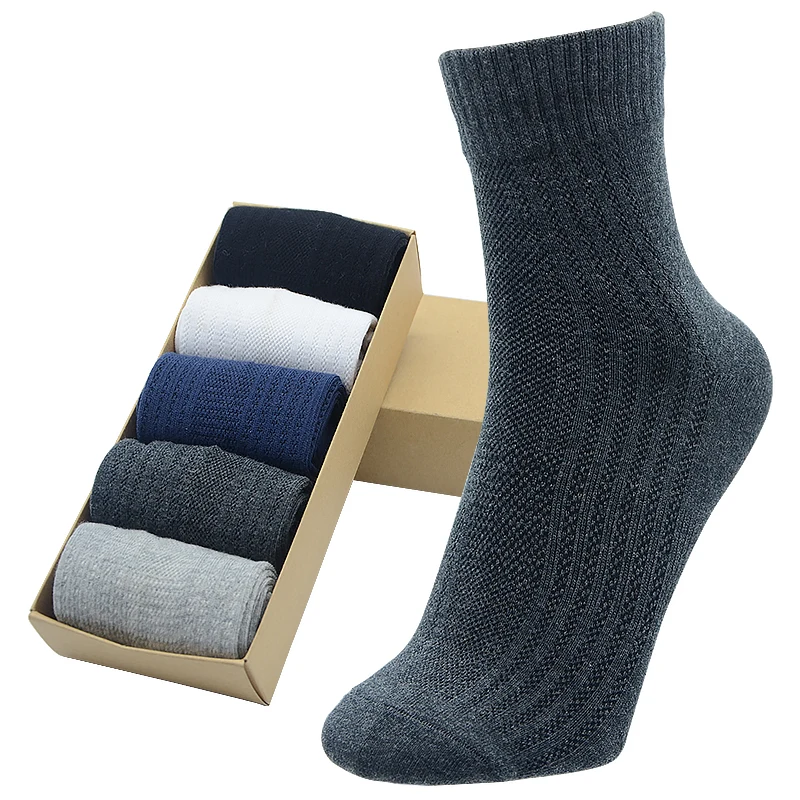 Spot socks men's cotton mid-tube socks wild spring and autumn sweat-absorbing sports leisure protection deodorant