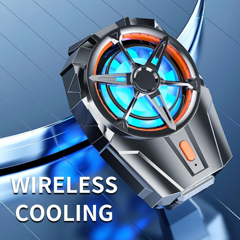 X52 Cooling Fans Mobile Phone Game Cooler System Rechargeable Battery Silent Cooler Three Speed Adjustable Fans Gaming Radiator