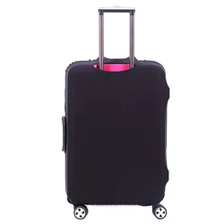 Elegant Solid Color Travel Suitcase Protective Cover - L (Black)