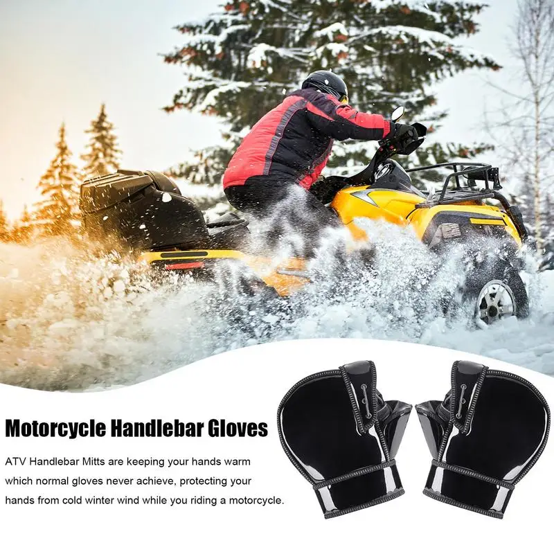 Gants Moto Hiver Automne Universel Manchon Poignées de Guidon Moto