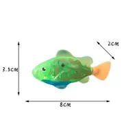 LED Luminous Baby Bath Toys Interactive Colorful Fish Toys Swimming Bath Plastic Fish Toys Floating Wind Up Toys Gift 2