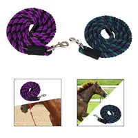 Horse Lead Rope Rein Halter Rope Cord Horse Leash Rope for Dog, Sheep, Pet Heavy Duty with Swivel Bolt Snap Equestrian Equipment 2