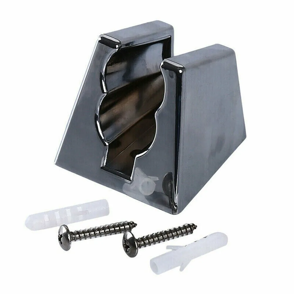 

Shower Head Holder For Bothroom Adjustable Bathroom Shower Handset Holder 4.8*4.8*3cm Head Chrome Wall Mount Bracket