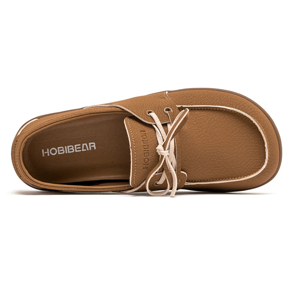 HOBIBEAR Damen-Loafer mit breiter Zehenpartie, Barfuß-Slipper aus Kunstleder, leichte, bequeme flache Schuhe – Detail 7