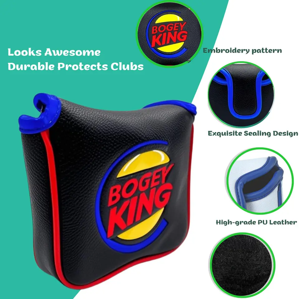 面白いゴルフヘッドカバー ゴルフクラブヘッドカバー ボギーキング PU