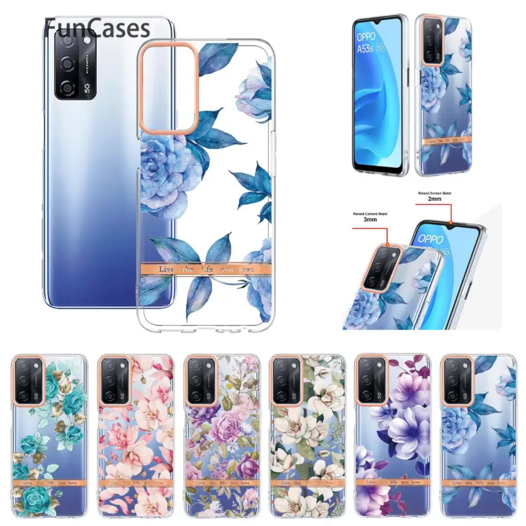 Custodie In Silicone Per Custodia Per Telefono Oppo A16 Cove Paraurti Verde Cover Posteriore Per Oppo Estuche A54S 4G A55 5G A54 A53S Ajax Protettivo
