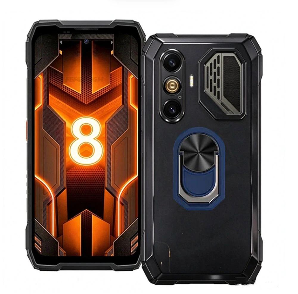 Premium TPU Soft Silicone Phone Case with Back Ring Holder Bracket in Sleek Design