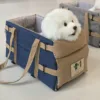 Dog Car Seat for Small Dog Center Console Seat Pet Booster Seat for Car Safety Travel Puppy Portable Dog Carrier for Cats Bag