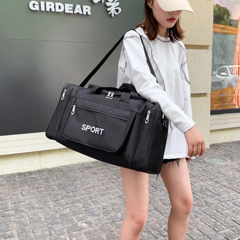 Travel Bag Sport Foldable Large Capacity Shoulder Crossbody Business Portable Duffel Bags Men Women Fitness Gym Handbag Y38A