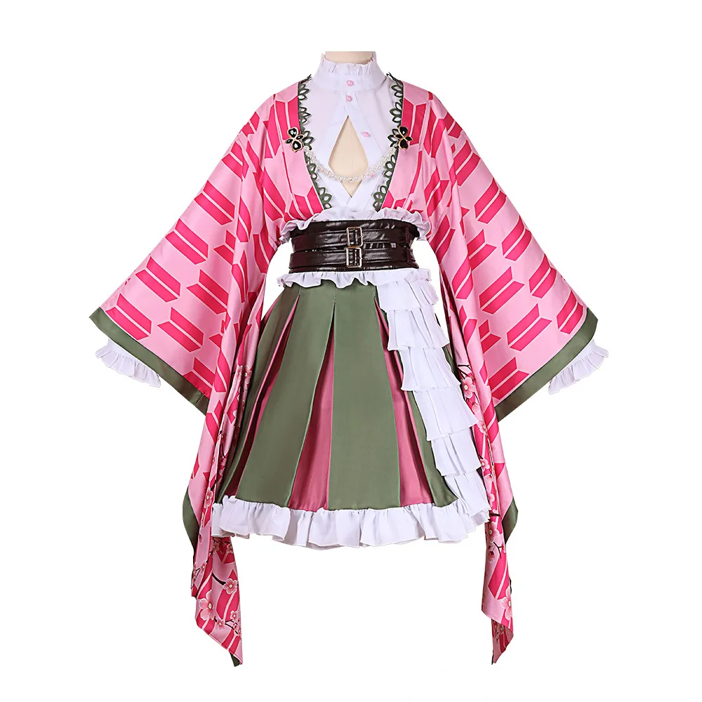 Demon Slayer Mitsuri Kanroji Green Uniform Cosplay Costume