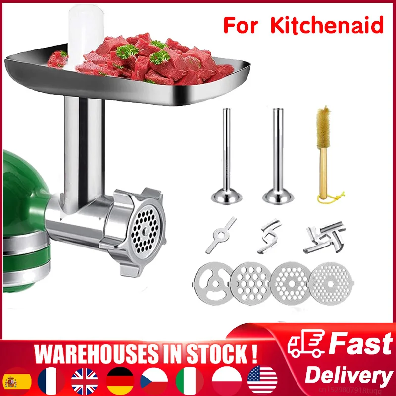 For Kitchenaid Stand Mixer Food Grinder Attachment Slicer And Shredder Meat Stuffer Accessories