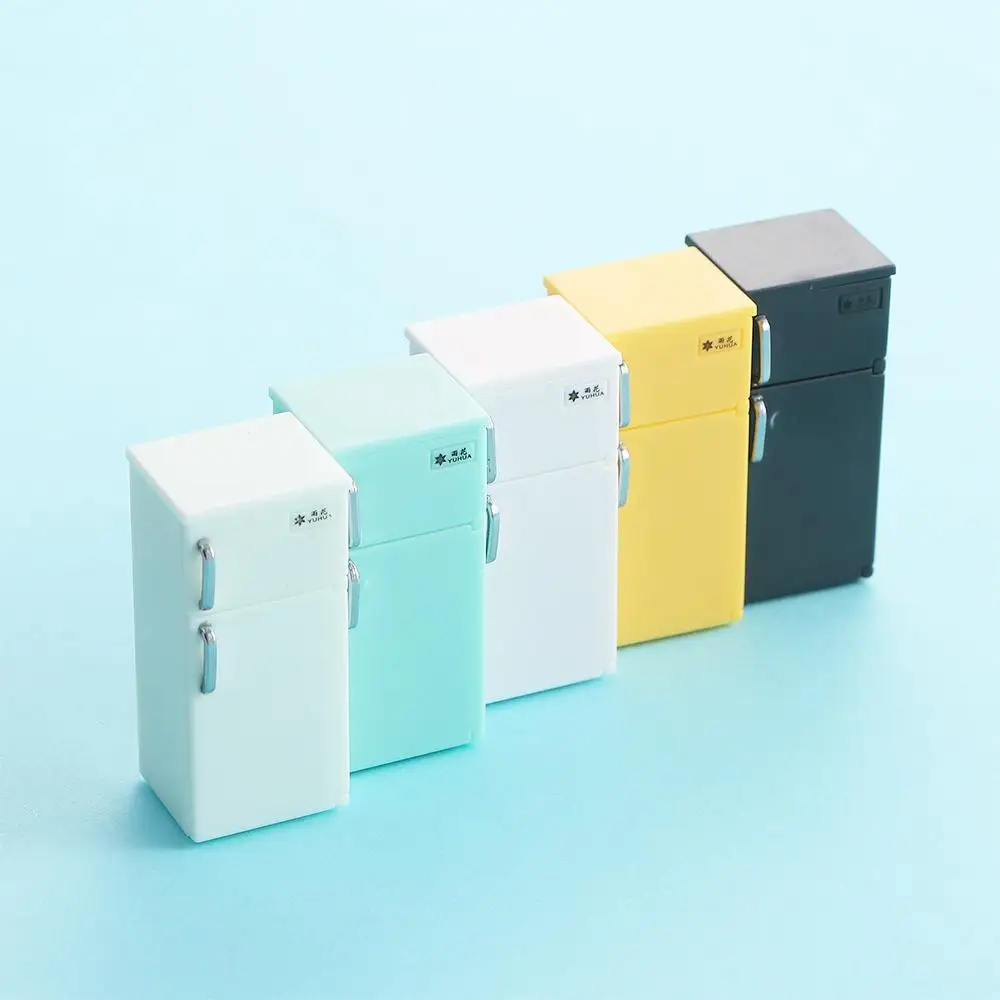 Dollhouse Furniture Desktop Decor Dollhouse Accessories 1:12 Dollhouse Miniature Doll House Decoration Simulation Refrigerator