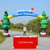 Outdoor Giant Inflatable Santa Claus Arch Christmas Promotion Archway inflatable Christmas Tree Arch For Decoration 5