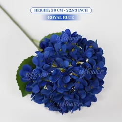 Elegant Silk Hydrangea Bouquet - 3pcs (Dark blue)