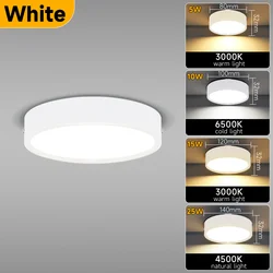 Modern Dimmable LED Ceiling Spotlight - Surface Mounted Downlight for Bathroom and Living Room (Natural White)