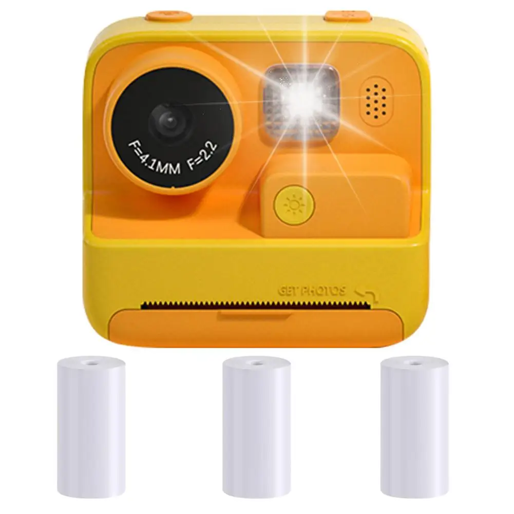 Appareil photo à impression instantanée pour enfants avec papier d