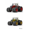 1/14 4x4 Axles LESU AOUE 1050 Hydraulic RC Double Wheeled Tractor Car Light Smoking Simulation Sound Radio Controlled Farm Truck 1