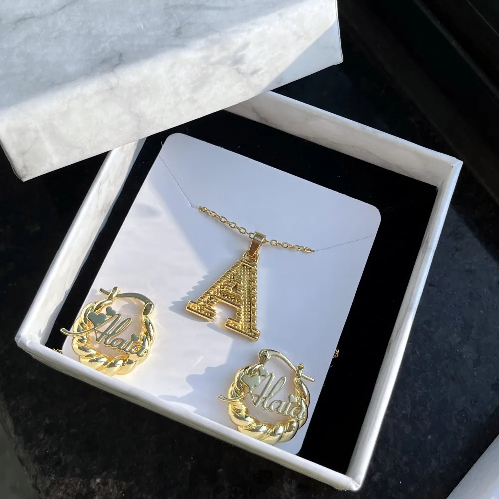 Initial Elegance: Custom Jewelry Sets