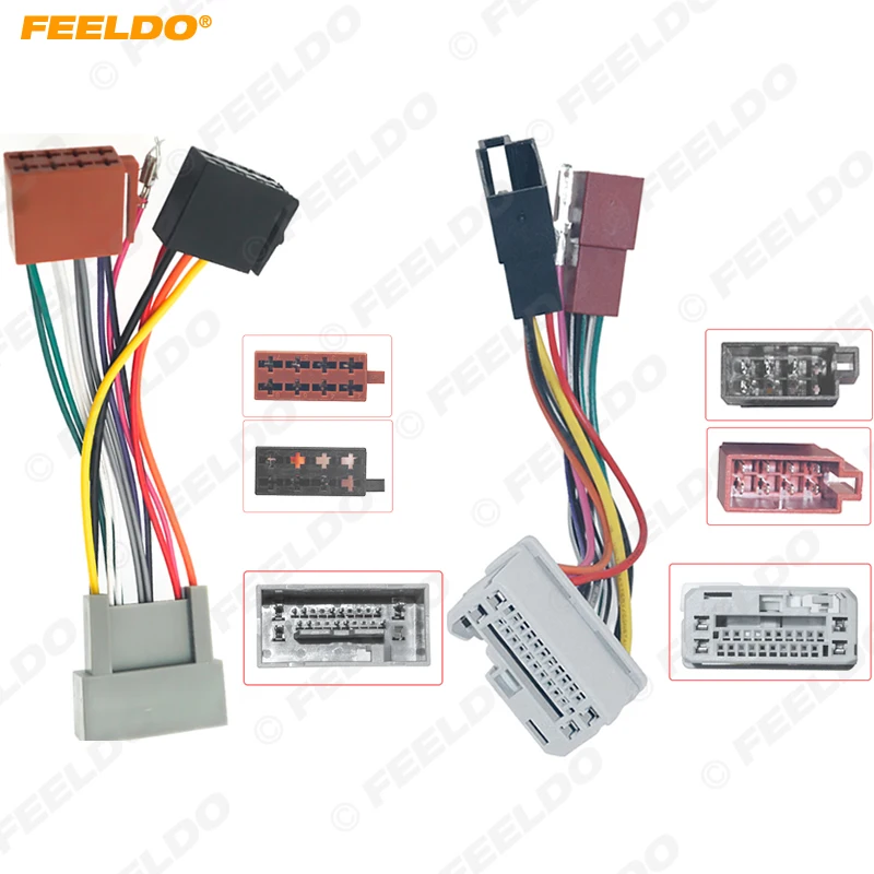 

Автомобильная аудиосистема FEELDO, проводной адаптер для Honda 2008 + на ISO CD, оригинальные Головные устройства, кабель