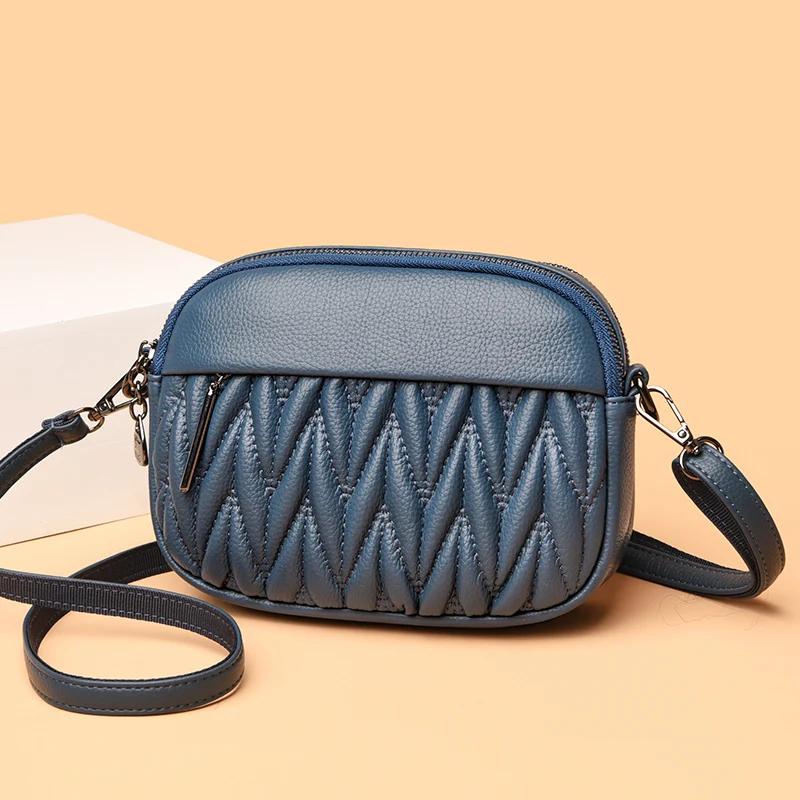 High Quality Soft Leather Women's Bag 2023 Luxury Designer Single Shoulder Crossbody Bag Fashion Versatile Women's Small Handbag