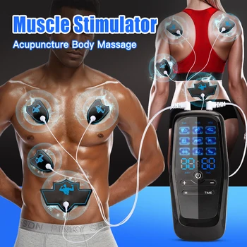 EMS Stimolazione muscolare elettrica USB Fisioterapia Decine Unità Macchine Impulso Mini Massaggiatore per tutto il corpo Macchina dimagrante 1