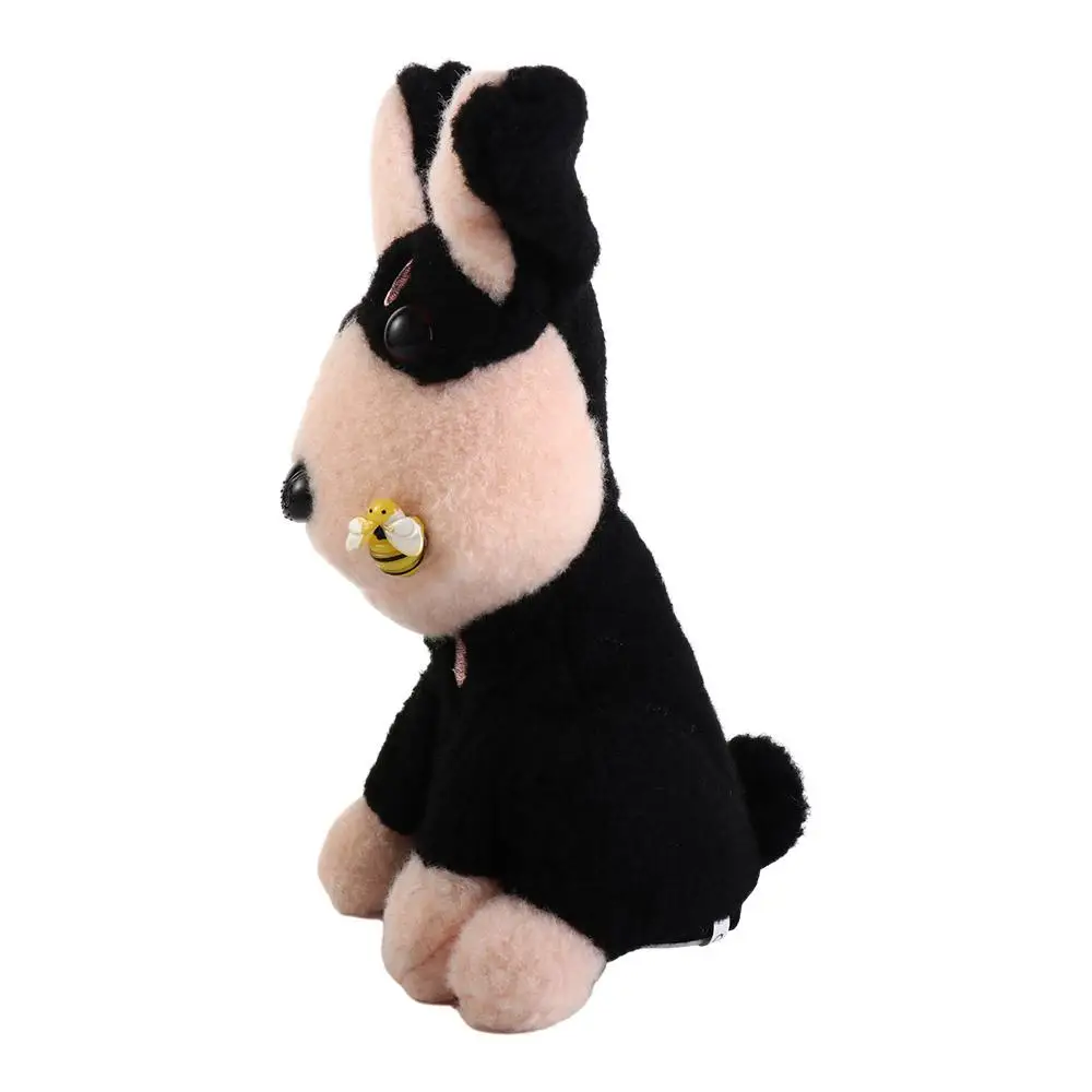Black Dog Electric Bee Dog Plush Toy Recording Learn To Talk Electric Bee Puppy Doll Singing Can Bark 3