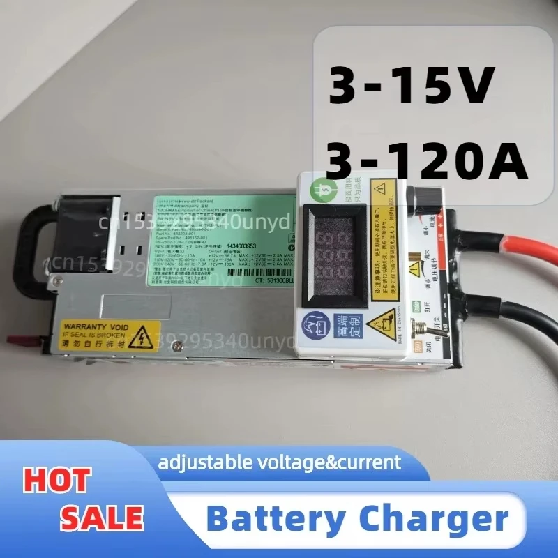 3-15V 3-100A 12V 100A 80A Adjustable Charger 14.6V 100A 12.6v 50A 30A for Lithium Polymer Lithium Ion Battery Lead Acid Battery