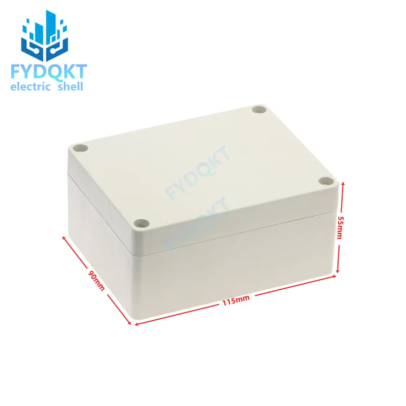 Electronic Enclosure Case 1pcs 115x90x55mm Waterproof Plastic Shell Security power supply case Electronic instrument box Outdoor wiring