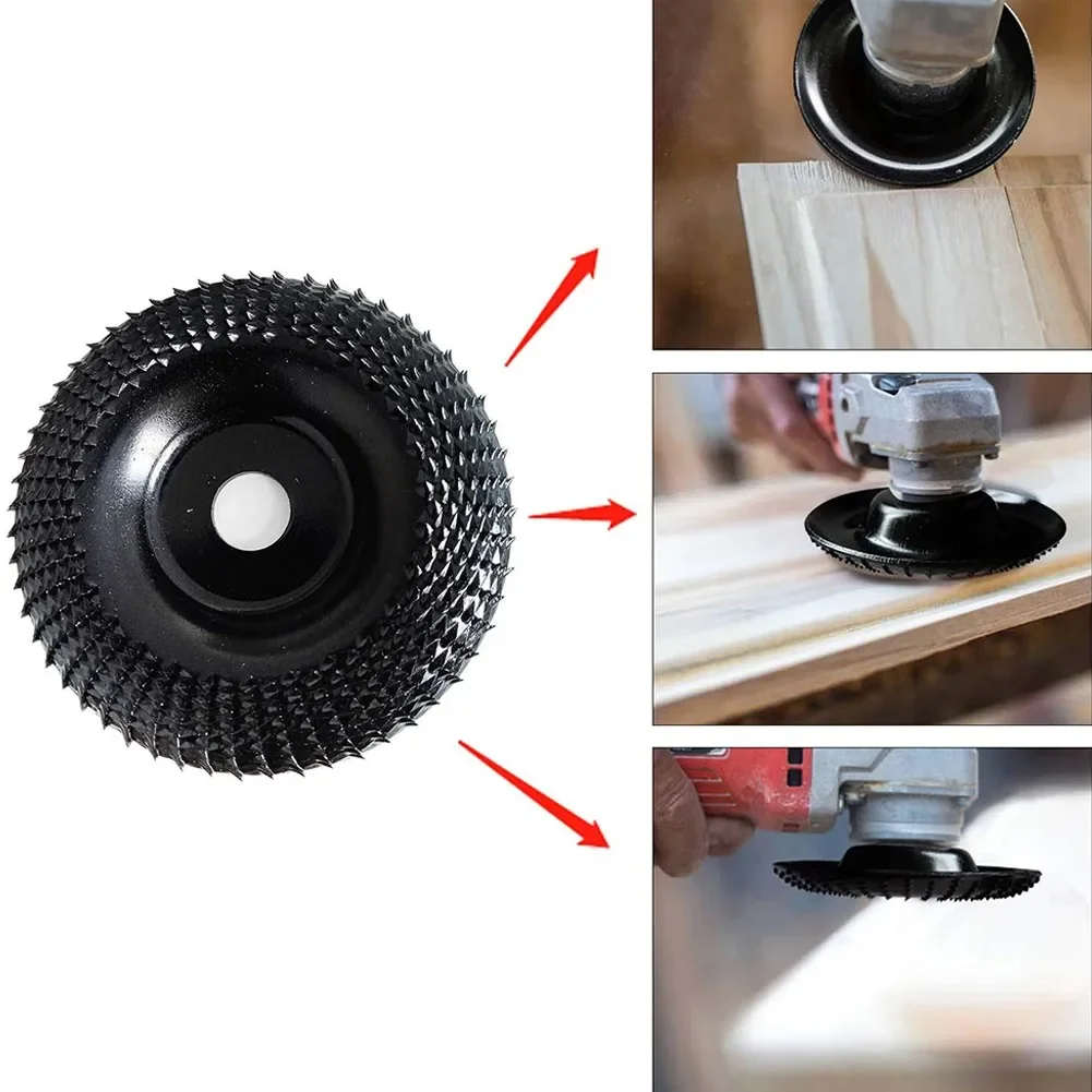 Grinder Wheel Disc 4 Inch Wood Shaping Wheel Wood Grinding Shaping Disk for Angle Grinders Power Tools