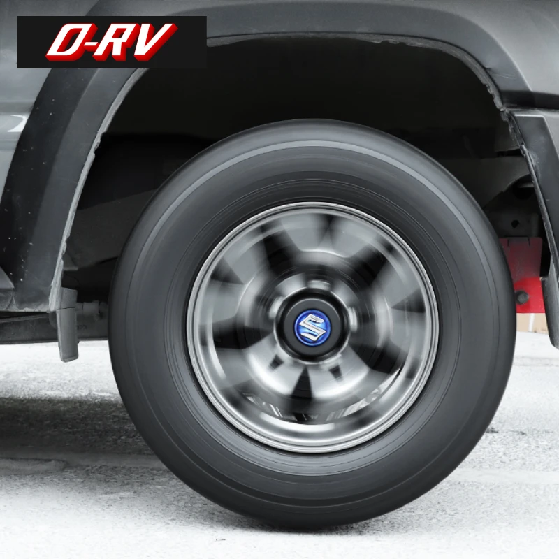 Coprimozzo Centrale Jimny 54mm 58mm Coprimozzo Suzuki Jimny 2018-2023 - Set 4 Pezzi 54mm Nero Per Protezione Mozzi Ruote Tappo Mozzo Auto Nero - copertina
