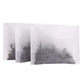 100 Pack Magik Disposable Filter with Flip-over Seal  Empty Teabags Herb Loose Tea Bag 6