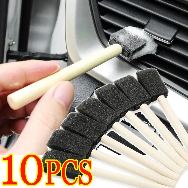 Car Vent Brush Car Interior Cleaning Dust Removal Air Conditioning Grille Sponge Cleaning Brushes Accessories