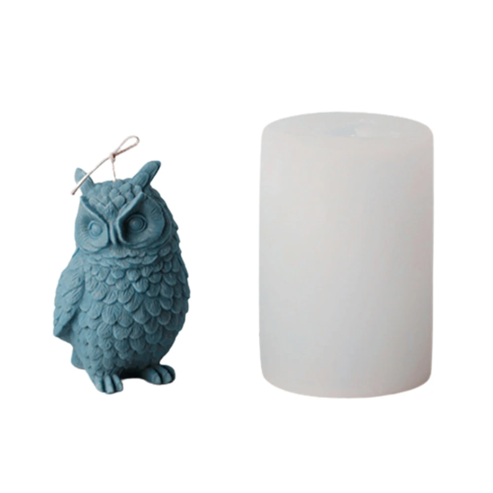 

Large Size 3D Owl Silicone Mold DIY Silicone Candle Moulds Aromatherapy Wax Candle Mould Plaster DIY Candle Craft Making