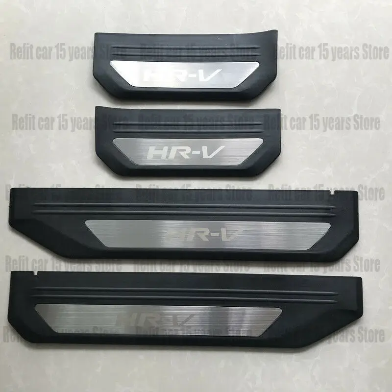 

4PCS Fit For Honda HR-V HRV 2015-2020 Door Sill Scuff Plate Guards Cover