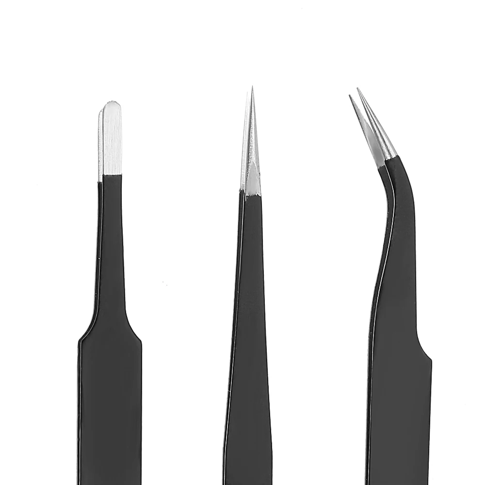 Precision Tweezers Set Anti Static 6Pcs/Set for Watch Jewelry Mobile Phone Electronics,tweezer tool