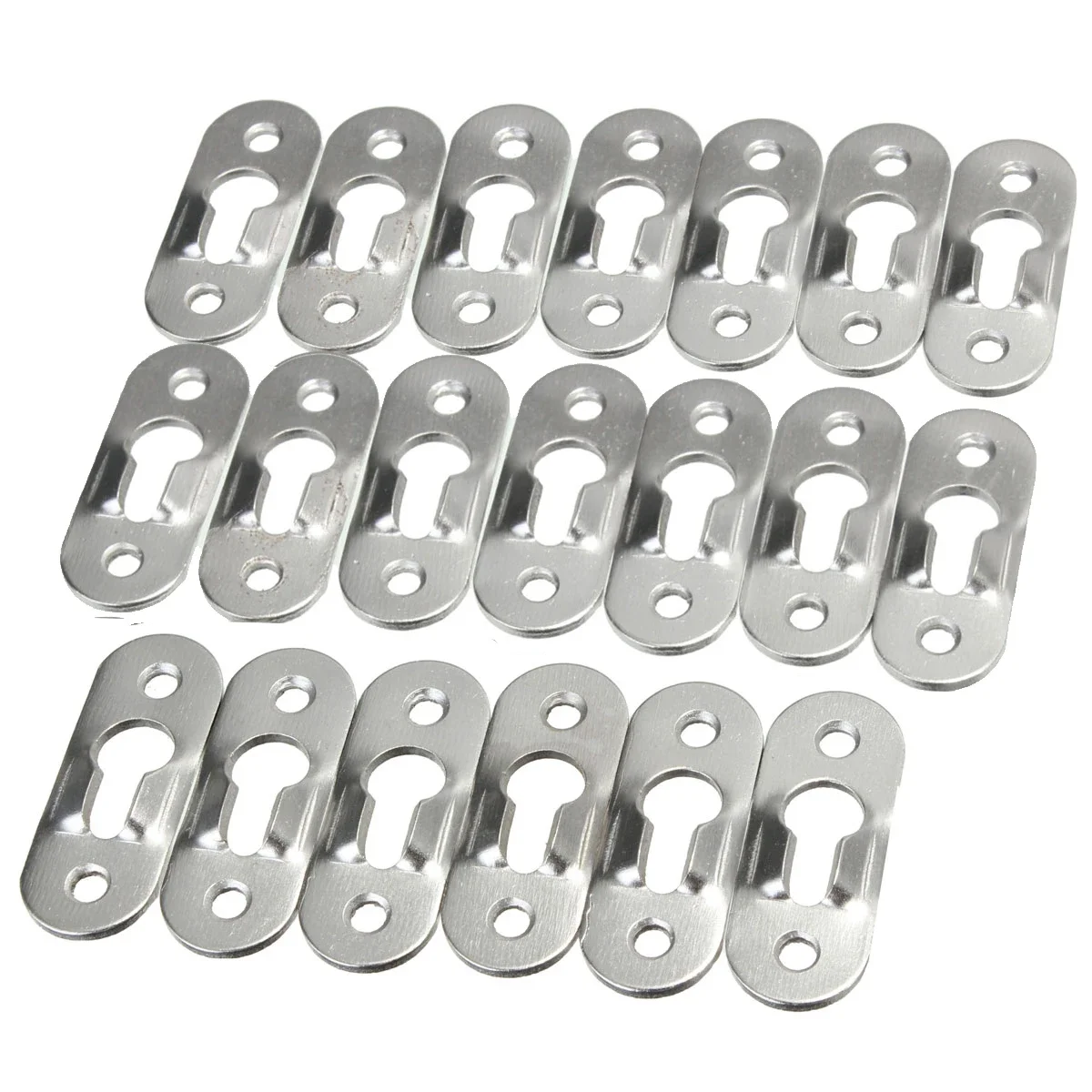10/20Pcs 44mm x 16mm Picture Hanger Metal Keyhole Hanger Fasteners For Picture Photo Frame Furnniture Cabinet
