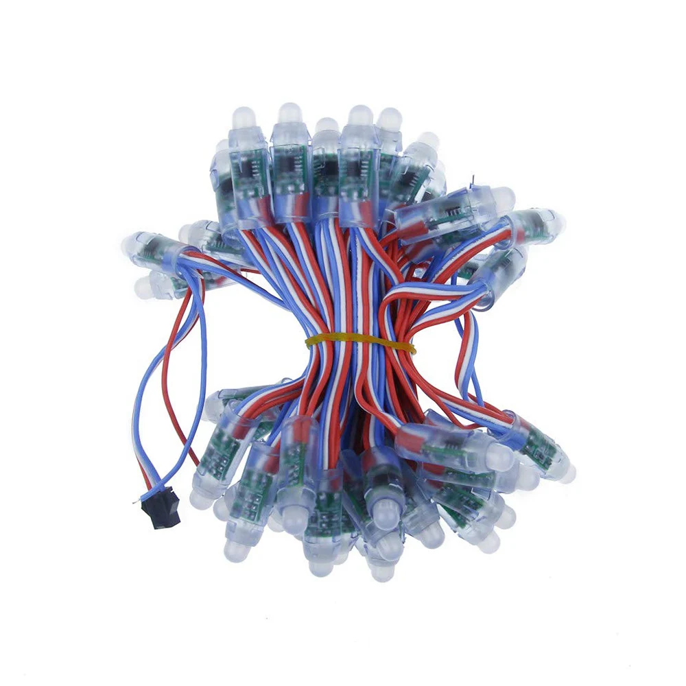 Description Picture 6 of item50pcs WS2811 2811 IC RGB Full Color 12mm Pixels Digital Addressable 5V Dream Color LED Pixels Module IP68 Waterproof Light