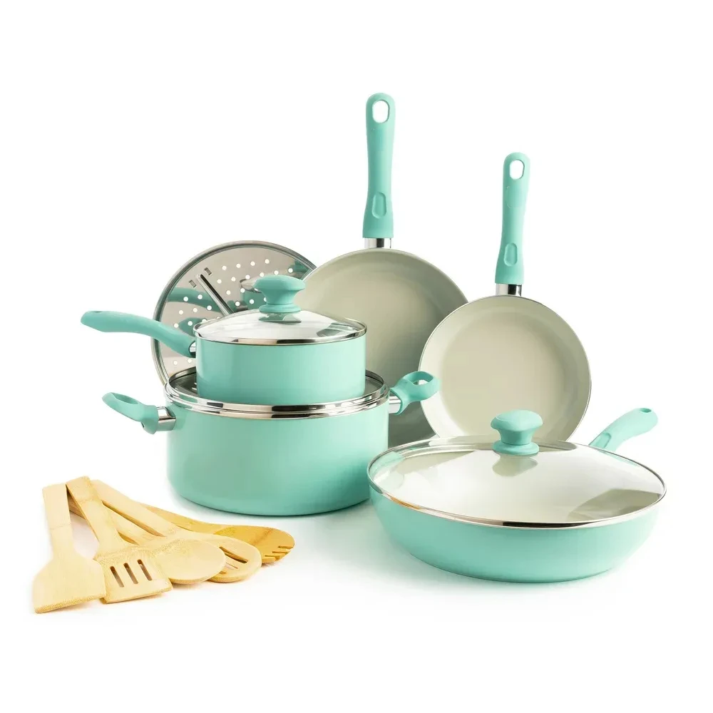 GreenLife Soft Grip Healthy Ceramic Nonstick 8 Fry Pan - Turquoise